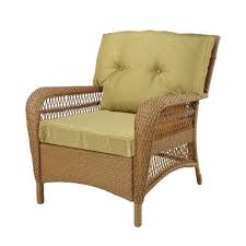Hampton Bay Charlottetown Green Bean Outdoor Swivel Chair Replacement Cushion