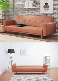modern queen size sofa bed brown