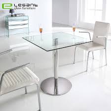 Modern Tempered Glass Bar Table With