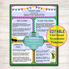 Editable Newsletter Template Instant Download Teacher