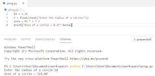 Calculate Area Of A Circle In Python