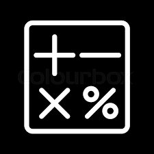 Calculator icons to download | png, ico and icns icons for mac. Calculator Vector Icon Black And Stock Vector Colourbox