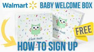 walmart baby registry welcome box