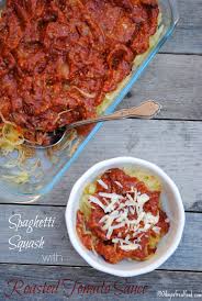 spaghetti squash roasted tomato sauce