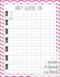 Diabetic Food Log Template Format Printable Daily Tracking Chart