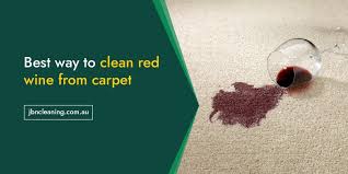 best way to clean red wine from carpet