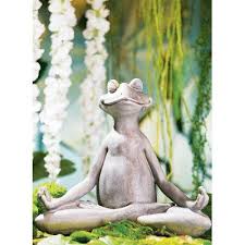 Yoga Frog Garden Sculptures