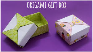 origami paper box with lid diy paper