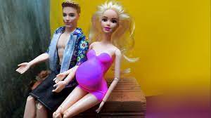 Búp Bê Bụng Bầu mang thai sinh em bé đám cưới Ken , Cách làm Búp Bê Barbie  Có Bầu đẻ con - YouTube