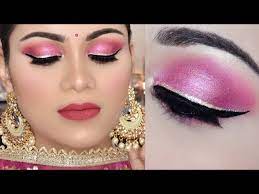 party makeup tutorial pink smokey eye