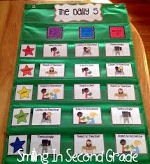 Smiling In Second Grade Pocket Chart Set Up For The Daily 5