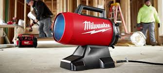 milwaukee m18 propane heater forced air
