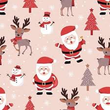 If are you still deciding what to get for you friends, take a look to our cute christmas designs. Christmas Seamless Pattern With Santa And Reindeer Background In 2021 Cute Christmas Backgrounds Christmas Phone Wallpaper Cute Christmas Wallpaper