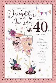 40th birthday card 40 chagne design
