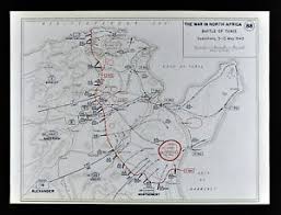 > use ctrl + scroll to zoom the map. West Point Wwii Map North Africa Battle Of Tunis Tunisia War Tanks Alexander Ebay