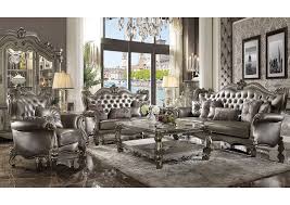 versailles silver sofa and loveseat