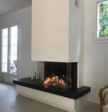 Dancing Flame Gas Fireplace 3 Sided 80