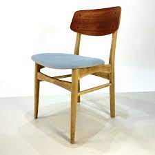 danish teak and oak dining chair set