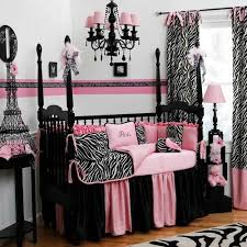Pink And Black Crib Bedding Photos