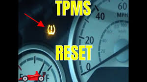 how to reset the tpms dash light you