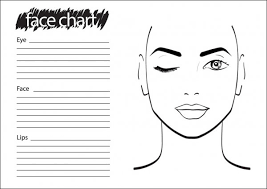 659 makeup face chart vector images