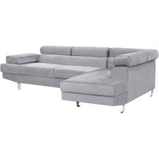 Seater Sofa Velvet Grey Norrea