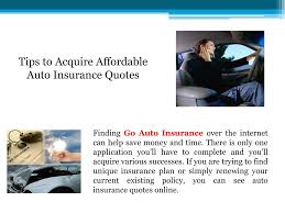 Car insurance quotes online in 2020. Ppt Go Auto Insurance Powerpoint Presentation Free Download Id 1413158