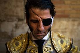 Bullfighter Juan Jose Padilla pauses for a moment before a bullfight as part of the Las Fallas Festival in Valencia, Spain. (David Ramos/Getty Images) - AFPGetty-164064997