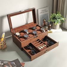 watch box 12 slots watches display case