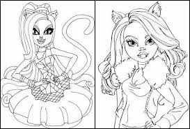 30 Monster High Coloring Pages