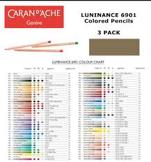 3 Pack Caran Dache Luminance Colored Pencils 039 Olive Brown