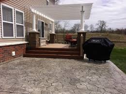 Splayed Trex Composite Deck Stairs Onto