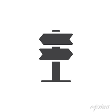 Signpost Pointer Panels Vector Icon