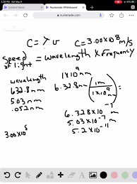 SOLVED:Calculate the frequency of each wavelength of electromagnetic  radiation. a. 632.8 nm (wavelength of red light from helium-neon laser) b. 503  nm (wavelength of maximum solar radiation) c. 0.052 nm (a wavelength