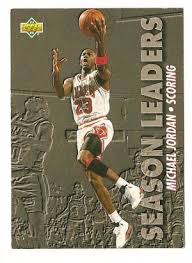 How much a michael jordan basketball card is worth depends on various issues, such as the condition of the card (grade), brand (upper deck), and year. 1993 1994 Upper Deck Basketball Card 166 Michael Jordan Season Leader Nm M