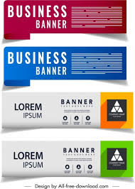 Business Banner Templates Modern Horizontal Design Free