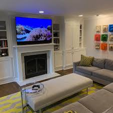 The Sound Vision - A perfect family room media system. Sony OLED paired  with a @jamesloudspeaker custom soundbar. Triad in-cabinet subwoofer adds  so much depth to the movie and music soundtracks. Makes