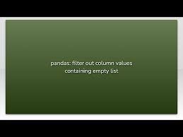 pandas filter out column values