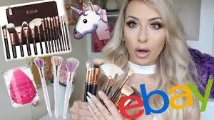 testing fake ebay makeup brushes and