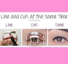 Curl your eyelashes as directed using an eyelash curler, then apply 1 to 2 more coats of mascara after curling. Easy Way To Apply Eyeliner With Your Eyelash Curler Makeup Tips Eye Makeup Tips Eye Makeup