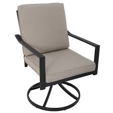 Glenn Hill Swivel Patio Chair Steel