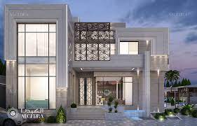 Modern villa exterior design in Oman by ALGEDRA design gambar png