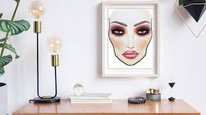 how to use makeup artist face charts