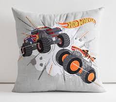 Hot Wheels Monster Trucks Pillow