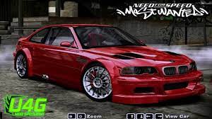 bmw m3 gtr dtm edition nfs most wanted