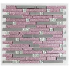 pink glitter 30cm x 30cm mosaic tile
