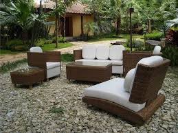 White Brown Outdoor Garden Furniture