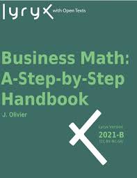 Business Math A Step By Step Handbook