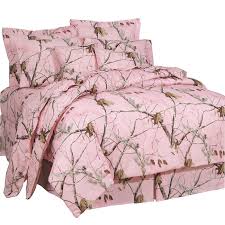 Pink Camouflage Comforter Sets Queen