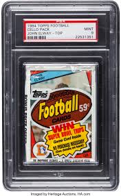 Check spelling or type a new query. 1984 Topps Cello Pack John Elway Rookie On Front Psa Mint 9 Lot 81104 Heritage Auctions